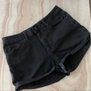 Forever 21 black denim shorts
